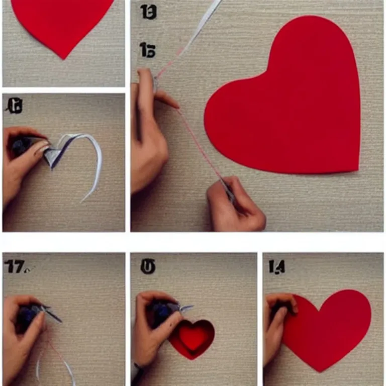 Jak zrobić walentynkową kartkę z sercem